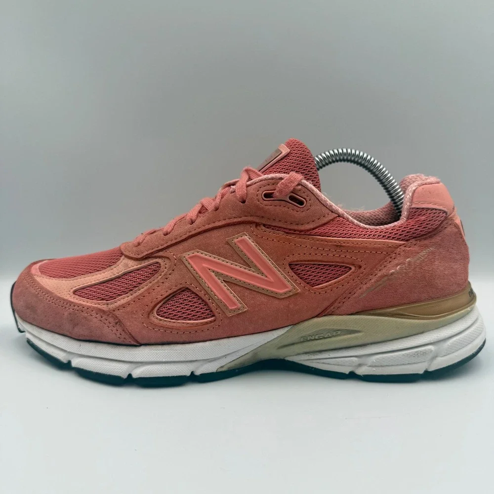 New Balance 990v4 Mens Size 9 Running Shoes Made in USA Sunrise M990SR4 Pink